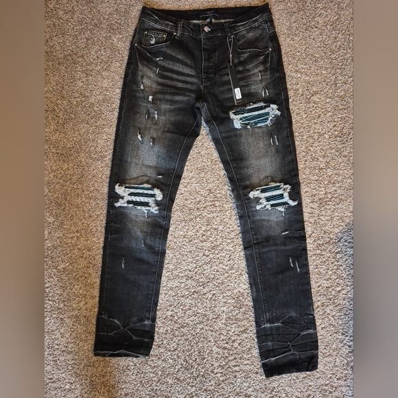NWT AMIRI WAXED TONAL MX1 JEAN - Picture 6 of 16